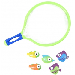 EPUISETTE DE PECHE AVEC 5 POISSONS FLOTTANTS
