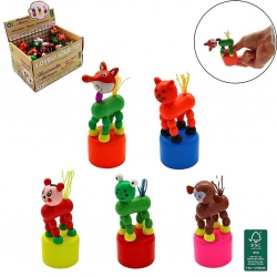 ANIMAL DANSEUR EN BOIS 10 CM