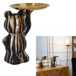 SCULPTURE DECO NOIR VIDE POCHE