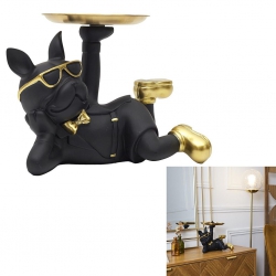SCULPTURE BULLDOG NOIR VIDE...