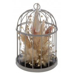 CAGE METAL AVEC FLEURS...