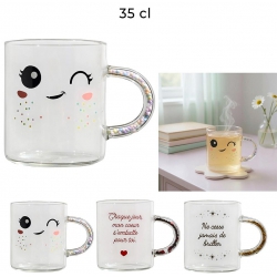 MUG POIGNEE AVEC FORMES ET...