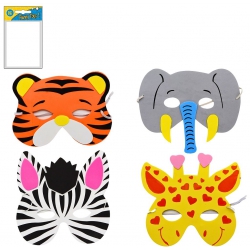 MASQUE MOUSSE ANIMAUX 17*17 CM