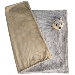 PLAID PELUCHE LOUP 100*70 CM