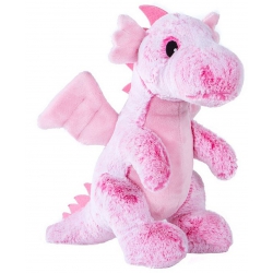PELUCHE DRAGON ROSE 26 CM