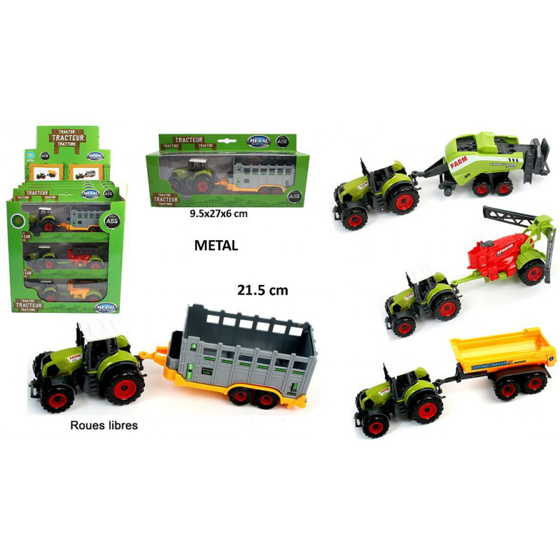 TRACTEUR METAL 21.5 CM