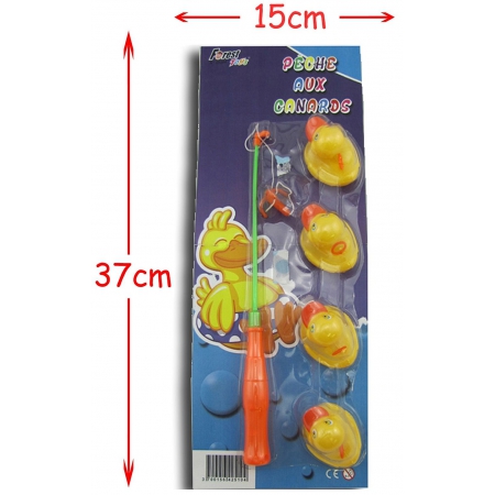 CANNE A PECHE 4 CANARDS 37X15 CM